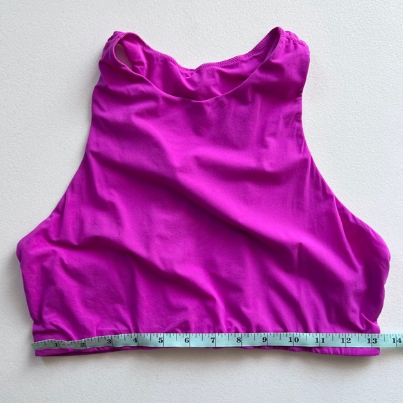 Skims Women's Pink High-Neck Crop Top - Picture 8 of 9